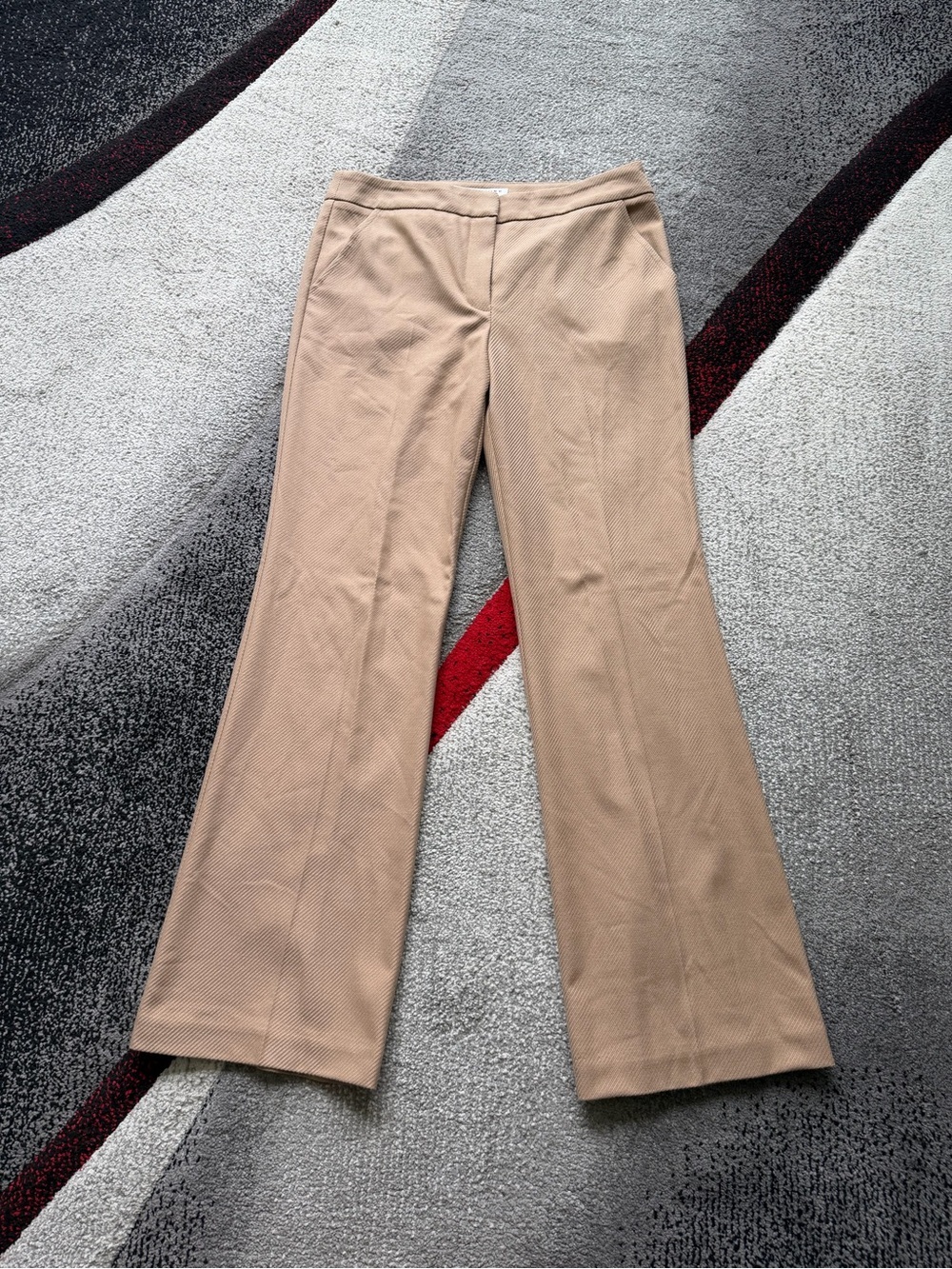 Trina Turk Camel Kick Flare Leg Trouser Pants